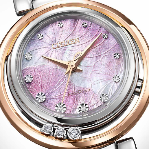 【稼働美品】シチズンエル　Arcly Collection　5Pダイヤモンド 稼働品】シチズンエル Arcly Collection 5P天然ダイヤモンド